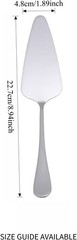 2 PCS Cake Pie Server Set, Stainless Steel Serrated Pastry Servers with Single