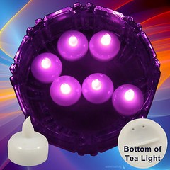 NEW 24 Pink Led Floating Floral Tea Light Candle for Wedding Centerpiece Decor