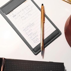 Notsu Note Card Holder | Minimalist 3×5 Inch Index inches, Gray