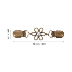 4 Pcs Cardigan Closure Clips Scarf Shawl Clasp Clothing for Women