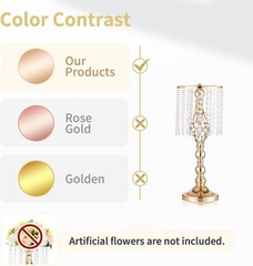 Crystal Flower Stand Wedding Centerpiece Set