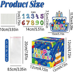 Birthday Money Box for Cash Gift with DIY Stickers，A Surprising Money Gift Box w