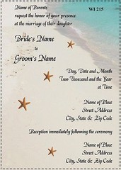 50 Wedding Invitation Cards size 5X7 Printed in Color with Envelopes