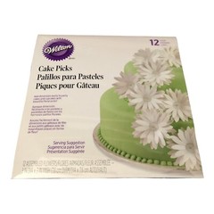 Wilton 120-1177 Dimensional Pointed Flower Cake Side Picks, 24 Count (2 X 12)