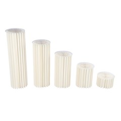 Cardboard Flowers Stand 110lbs-Load Cylinder Flower Stand 5pcs for Wedding/Party