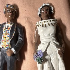 Vintage African American Wedding Cake Topper K’s Collection Style Afrocentric