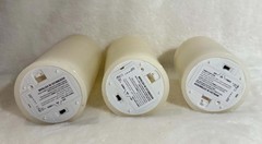 3pk 6″ x 3″ LED Flameless Black Wick Candle Cream – Threshold Read