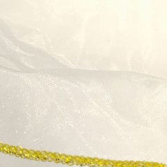 Placemats Satin Gold Trimmed Oval Shimmering Lot Of 3 Wedding Decorations