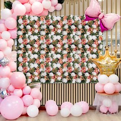 6PCS Artificial Flower Wall Panels Rose Wedding Bouquet Floral Decor 60*40cm