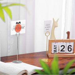 Urban Deco 16 Pieces Table Card Holder 8 inches Silver Place Steel Card holders