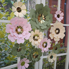 Paper Flower for Birthday Wedding Party Backdrop Nursery Wall Home Decor (10 Inc