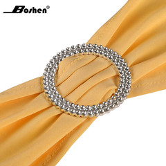 100PCS Stretch Chair Sashes Bows Chair Bands with Buckle for Wedding Hotel Banqu