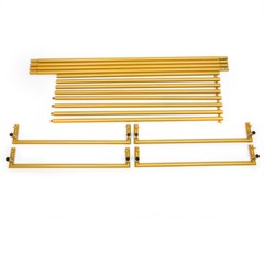 Gold Rectangle Wedding Arch 5.9ft Metal Balloon Backdrop Frame Stand