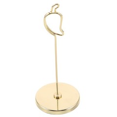 Elegant Golden Wire Table Number Holder with Stable Design for Home and Party
