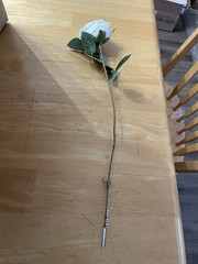 140 White Wedding Roses ling’s moment. Most Have Floral Picks – Used