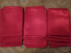 30 PC Red Satin Chair Sash Bow Wedding Party Valentines Day Banquet Reception