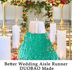 Aisle Runners for Weddings 2Ftx15Ft Green Sequin Aisle-Runner Wedding Ceremony D