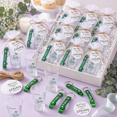 MEPIG 25 Set Baby Shower Favors for 25 Guests, Oh Shot Glasses