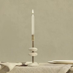 Marble Candlestick Holders, Taper Candle Holder for Table Candles White Cande…