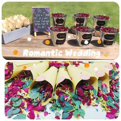 2 QT Dried Roses & Eucalyptus Leaves Mix Petals, 20+ Cups of 2QT Red, 2 Qt