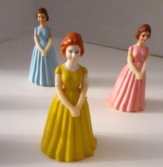 Vintage Debutante Formal Dress Gloves MCM Birthday 60s Cake Topper Hong Kong 3″