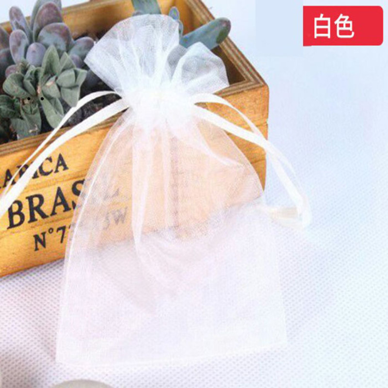 200/500PCS Organza Gift Bag Drawstring Candy Jewelry Pouches Wedding Party Favor