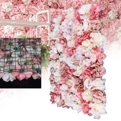 6*Flower Wall Panel Party Artificial Wedding Bouquet Decor Romantic Rose Flower~