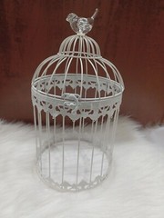 Bird Cage Wishing Well Alternative For Wedding Money Gift Round Metal Birdcage