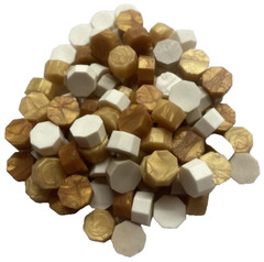 Golds, Ivory, Taupe Subtle Color Mix Sealing Wax Beads (apprx 250 beads)