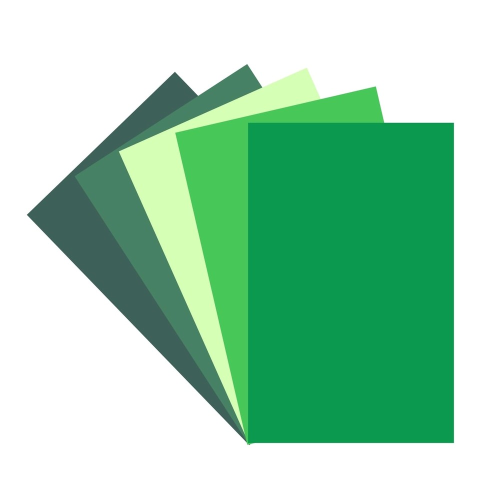 Bazyrock 30 Sheets Green Cardstock 8.5» x 8.5 inches x 11 inches,