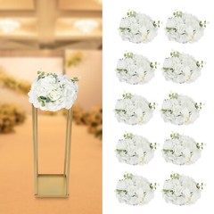10 PcsFlower Ball Arrangement Bouquet Diameter Fake Flower Balls 11.8 Inch