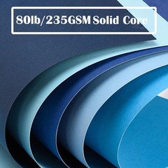 Blues Cardstock Art Paper 20 Sheets 12 x 12 Craft Cover Stock Stash Pack- Ass…