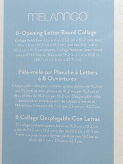 MELANNCO Collage Picture Frame with Letter Board, 8 Opening Photo Collage Wall..