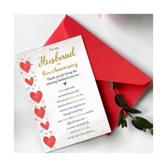 Romantic Anniversary Card for Husband, Funny Anniversary Card Gifts from Wife…