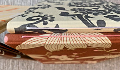 Fabric-bound Guest Books Paisley Floral Fancy 4 LOT