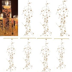 12pcs Pearl String, for Wedding Centerpiece, Vase Filler and Decor for Gold