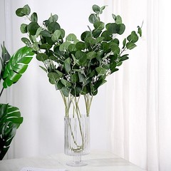 2 Green 40″ Artificial Eucalyptus Leaves Sprays Stems Party Events Decorations