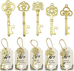 50 PCS Key Bottle Openers Bridal Shower Favors Rustic Wedding Favors Gifts