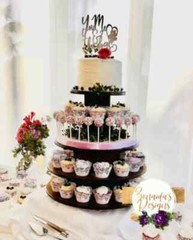 Cupcake Stand 5 Tier MDF Wood Cake Tower Dessert