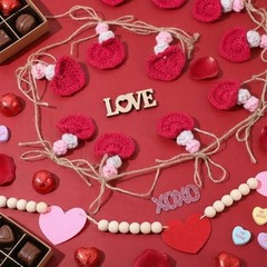 13 Pcs Valentine’s Day Decorations 4.5 ft Valentine’s Day Garland Banner for
