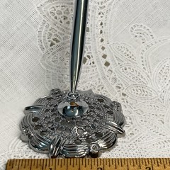 Silver Guest Signing Pen With Holder Stand