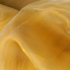 Gold Premium CHAIR COVER with Curly Chiffon Ruffled SASHES Wedding Decorations