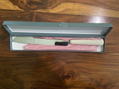 Vintage Lenox Cake Knife Wedding Promises Collection Floral Design Original Box