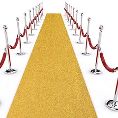Sequin Aisle Runner for Wedding Glitter Rug with Carpet Tape Sparkly Prom