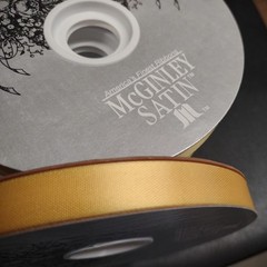 #3 McGinley Satin Yellow, 100 Yard Acetate Ribbon 9/16″ for Corsages & Events
