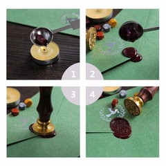 CRASPIRE Wax Seal Stamp Horse Vintage Wax Sealing Stamps Animal Retro 25mm Re…