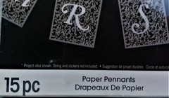 DAVID TUTERSA ILLUSION 15 PC PAPER PENNANTS #DTIL1134 NEW SEALED PACKAGE DARICE