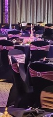 Uimoso 50PCS Stretch Spandex Folding Chair Covers Black Durable Decoration Forma