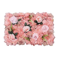 12 Pcs Pink Flower Wall Panels Roses Hydrangeas for Wedding & Party Decor USA
