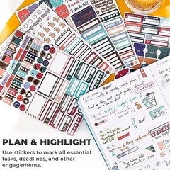 Planner Stickers – Monthly, Weekly & Daily Unique Planner Stickers Value Pack